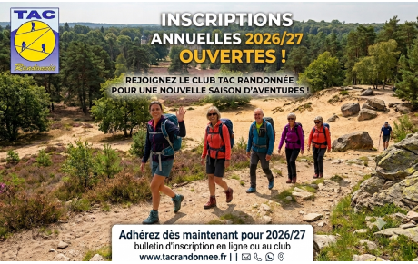 Adhésion 2026/2027 ouvertes -